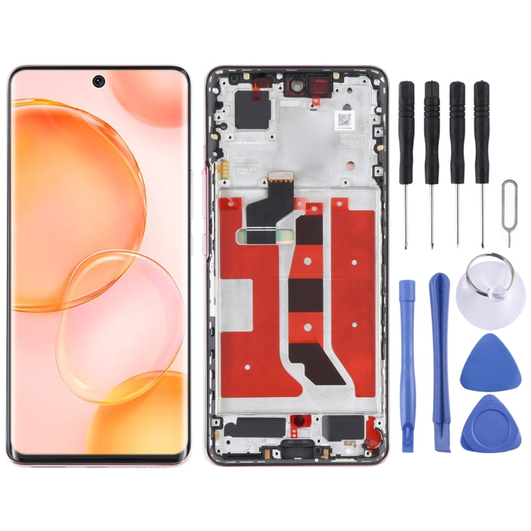 Original OLED LCD Screen for Honor 50 Digitizer Full Assembly with Frame(Pink) - LCD Screen by buy2fix | Online Shopping UK | buy2fix