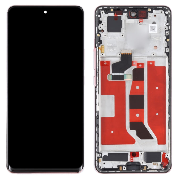 Original OLED LCD Screen for Honor 50 Digitizer Full Assembly with Frame(Pink) - LCD Screen by buy2fix | Online Shopping UK | buy2fix