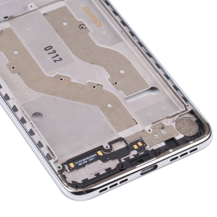 Original Front Housing LCD Frame Bezel Plate for TCL 10L / 10 Lite T770H, T770B (Silver) - For TCL by buy2fix | Online Shopping UK | buy2fix