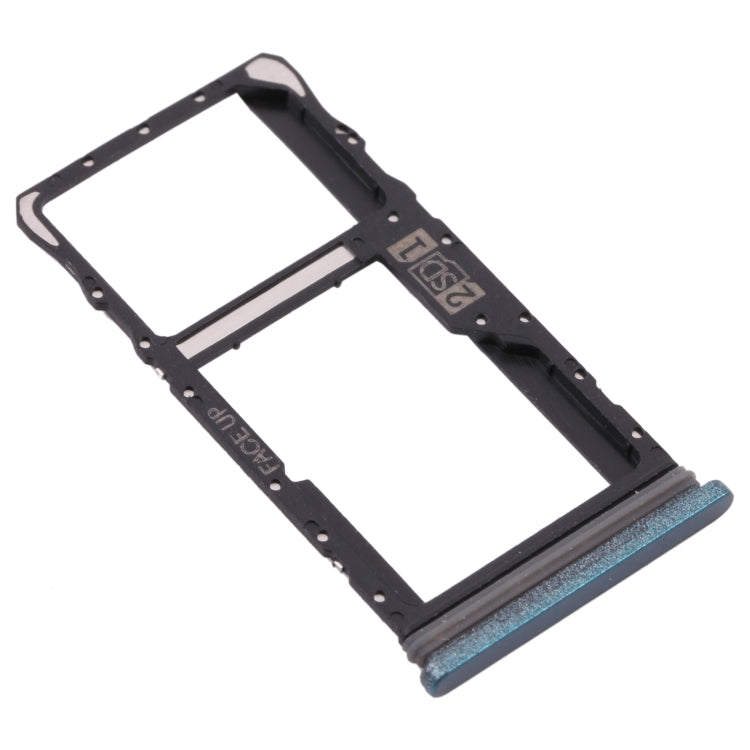 For Motorola Moto G50 SIM Card Tray + Micro SD Card Tray (Green) - Card Socket by buy2fix | Online Shopping UK | buy2fix