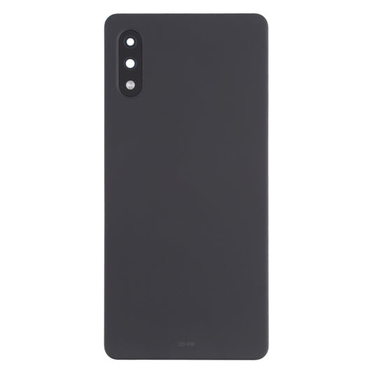 Battery Back Cover with Camera Lens Cover for Sony Xperia Ace II SO-41B(Black) by buy2fix