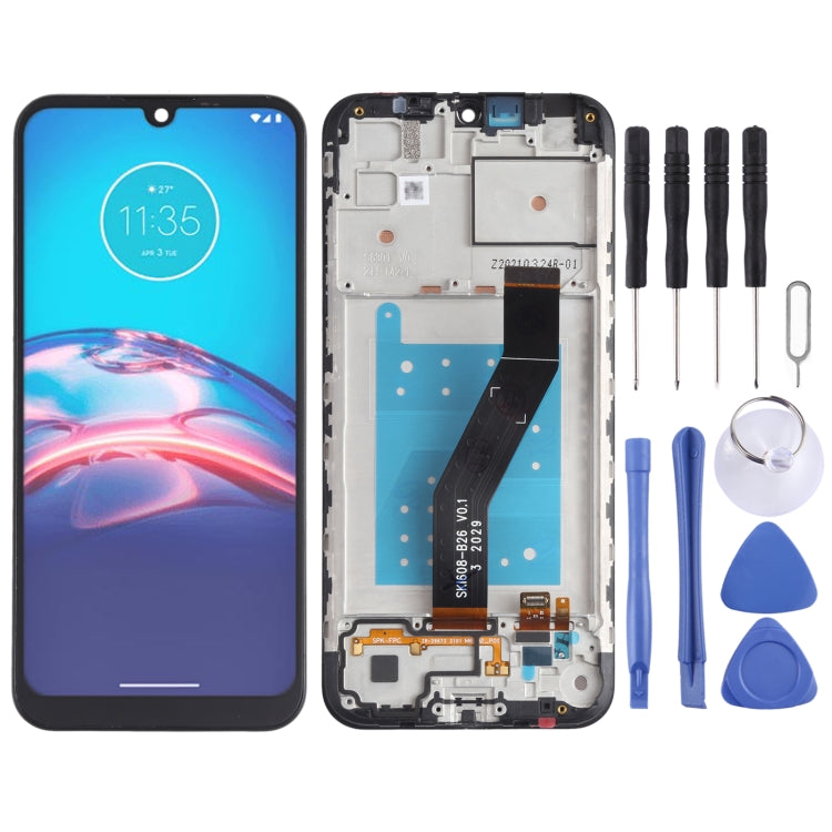 TFT LCD Screen for Motorola Moto E6i XT2053-5 Digitizer Full Assembly with Frame (Black) - LCD Screen by buy2fix | Online Shopping UK | buy2fix