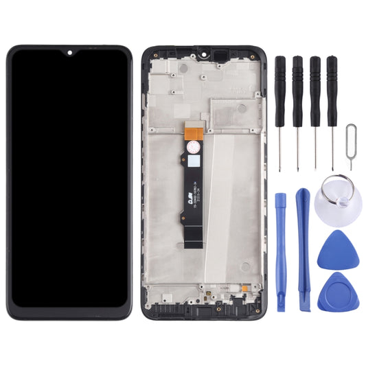 TFT LCD Screen for Motorola Moto G50 XT2137-1 XT2137-2 Digitizer Full Assembly with Frame (Black) - LCD Screen by buy2fix | Online Shopping UK | buy2fix