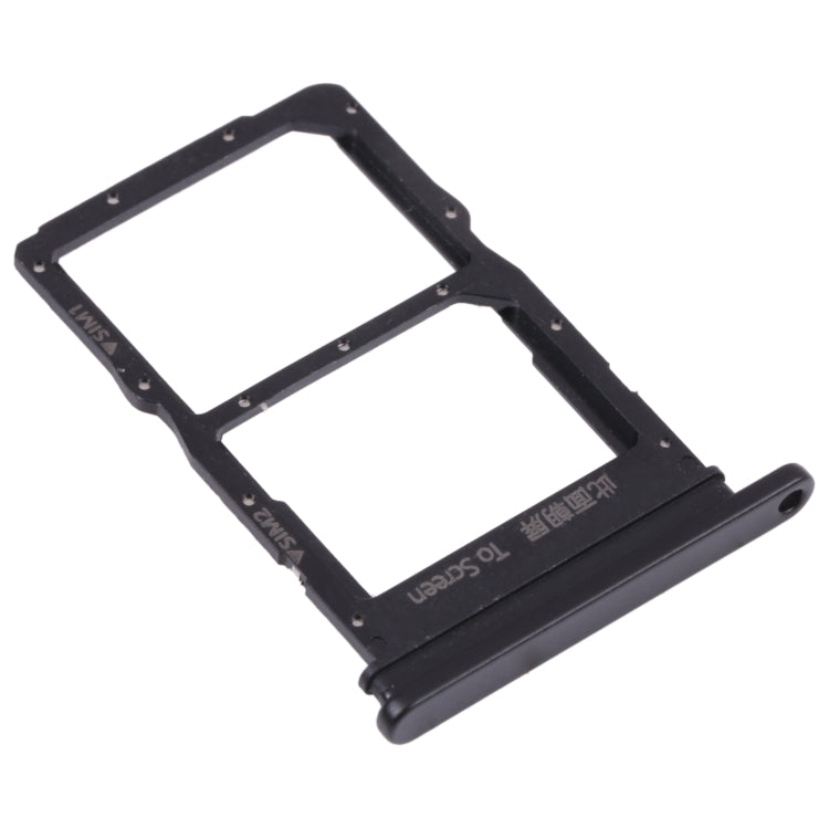 SIM Card Tray + SIM Card Tray for Huawei Nova 8 (Black) - Card Socket by buy2fix | Online Shopping UK | buy2fix