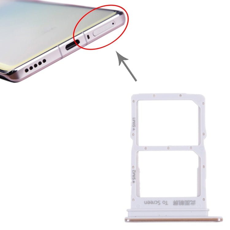 SIM Card Tray + SIM Card Tray for Huawei Nova 8 (Silver) - Card Socket by buy2fix | Online Shopping UK | buy2fix