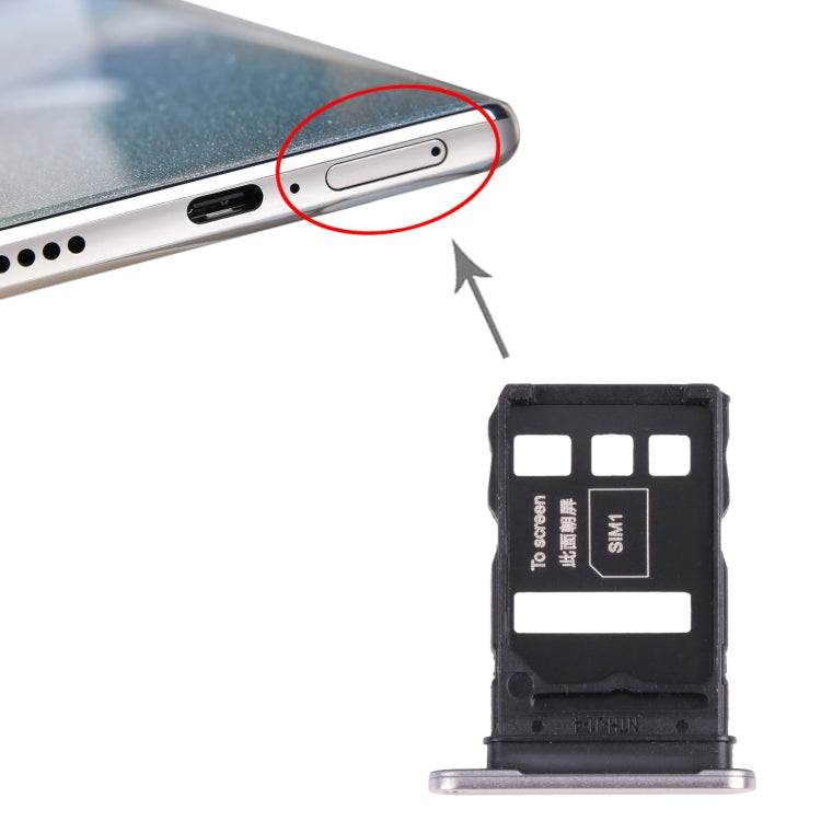 SIM Card Tray + SIM Card Tray for Honor 50 Pro (Silver) by buy2fix