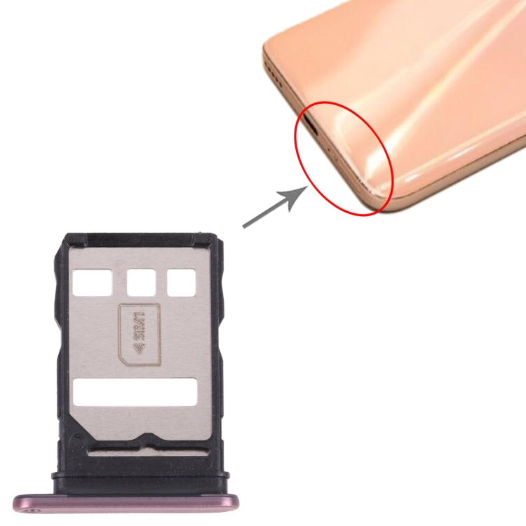SIM Card Tray for Honor X20 SE(Pink) by buy2fix
