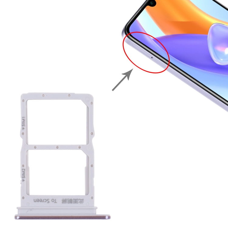 SIM Card Tray + SIM Card Tray for Honor Play5 5G (Purple) by buy2fix