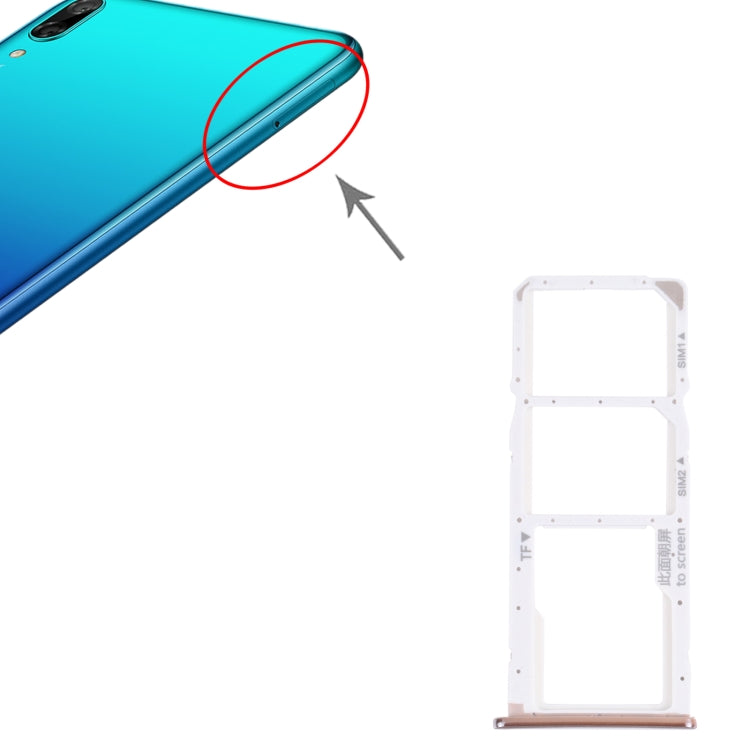 SIM Card Tray + SIM Card Tray + Micro SD Card Tray for Huawei Y7 Pro 2018 (Silver) by buy2fix