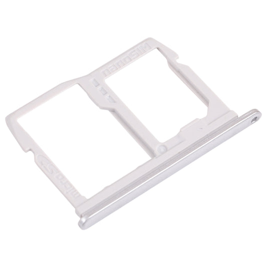 Nano SIM Card Tray + Micro SD Card Tray for LG K31 LM-K300Q, LMK300, LGL355DL (Silver) by buy2fix