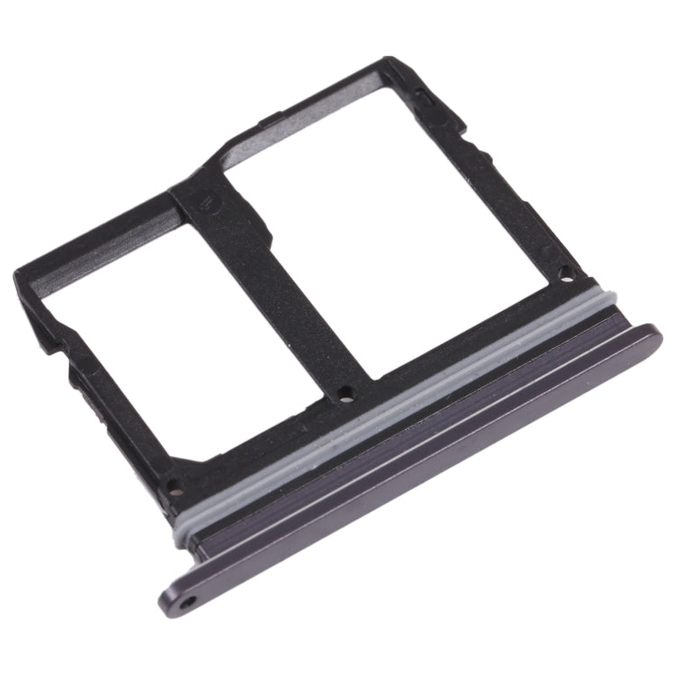 Nano SIM Card Tray + Nano SIM Card Tray / Micro SD Card Tray for LG Wing 5G LMF100N, LM-F100N, LM-F100V, LM-F100 (Black) - For LG by buy2fix | Online Shopping UK | buy2fix