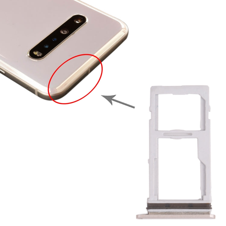 SIM Card Tray + SIM Card Tray for LG V60 ThinQ 5G / V60 ThinQ 5G UW LM-V600, LM-V600VML, LMV600VML (Gold) by buy2fix