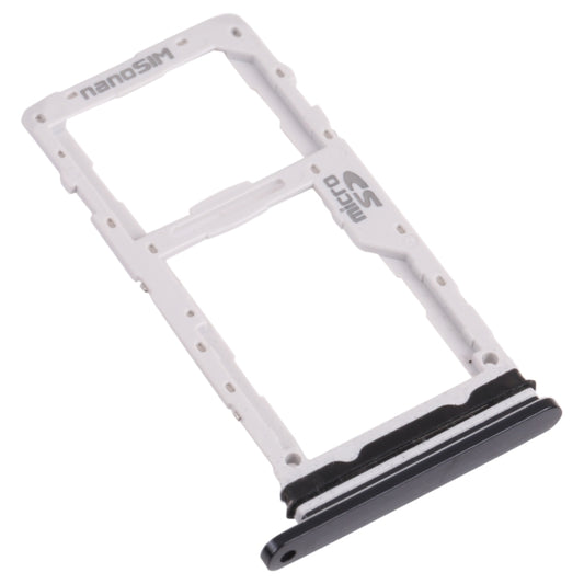 Nano SIM Card Tray + Micro SD Card Tray for LG G8X ThinQ / V50S ThinQ 5G LM-V510N, LMG850EMW, LM-G850 (Black) by buy2fix