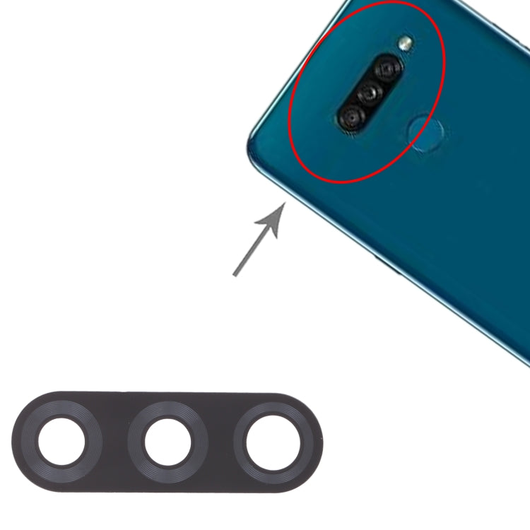 10 PCS Back Camera Lens for LG K50S LMX540HM, LM-X540, LM-X540BMW, LMX540BMW by buy2fix