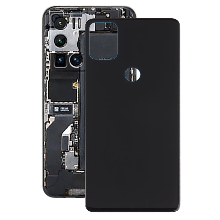 For Alcatel 3X 2020 5061 5061K 5061U Glass Battery Back Cover (Black) - Back Cover by buy2fix | Online Shopping UK | buy2fix
