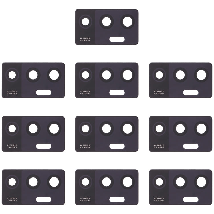 For Vivo S10e 10pcs Back Camera Lens - Camera Parts by buy2fix | Online Shopping UK | buy2fix