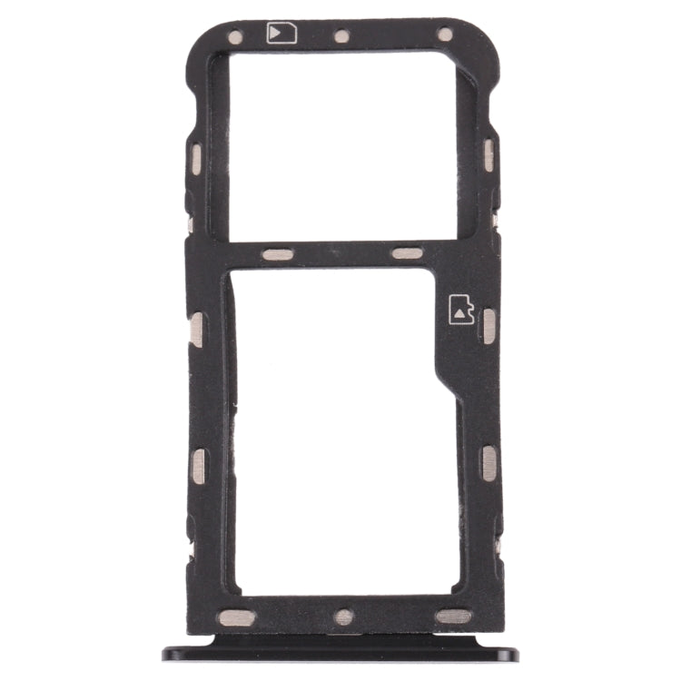 SIM Card Tray + Micro SD Card Tray for ZTE Blade V9 (Grey) - For ZTE by buy2fix | Online Shopping UK | buy2fix