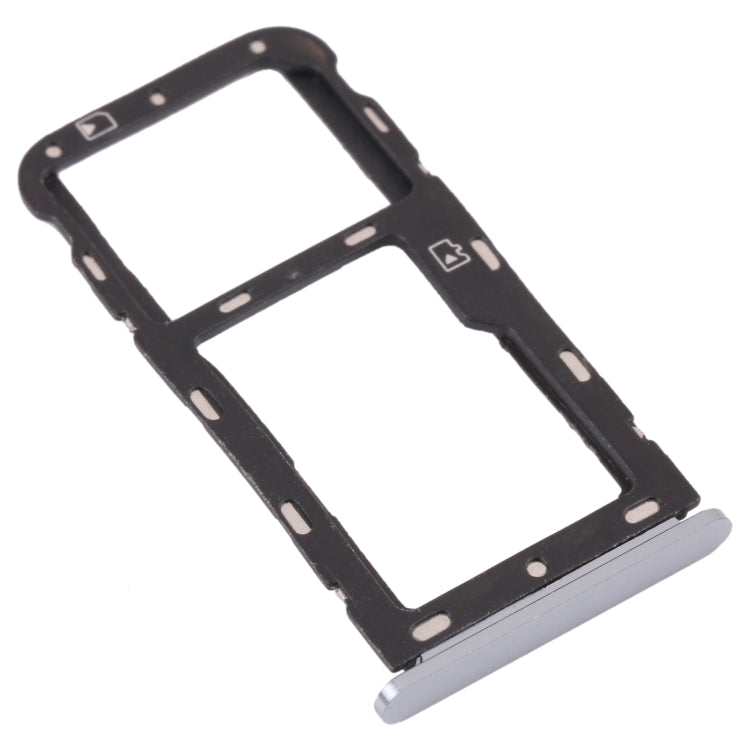 SIM Card Tray + Micro SD Card Tray for ZTE Blade V9 (Silver) - For ZTE by buy2fix | Online Shopping UK | buy2fix