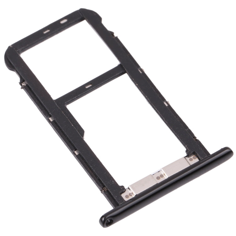 SIM Card Tray + Micro SD Card Tray for ZTE Blade A7 2019 (Black) - For ZTE by buy2fix | Online Shopping UK | buy2fix