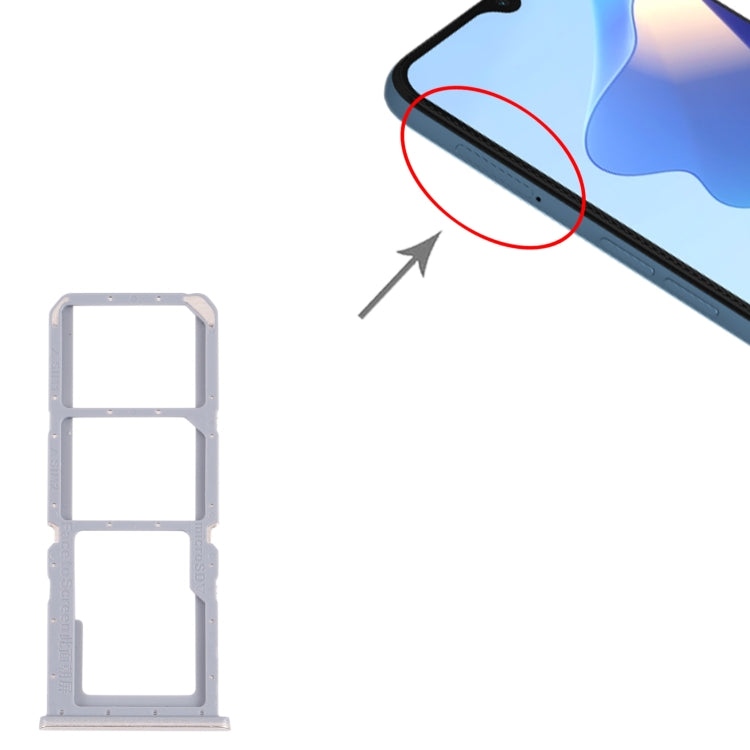 For OPPO A16 / A16S CPH2269 CPH2271 SIM Card Tray + SIM Card Tray + Micro SD Card Tray (Gold) - Card Tray by buy2fix | Online Shopping UK | buy2fix