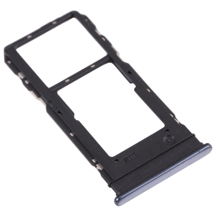 For vivo Y76s V2156A SIM Card Tray + SIM Card Tray / Micro SD Card Tray (Black) - Card Tray by buy2fix | Online Shopping UK | buy2fix