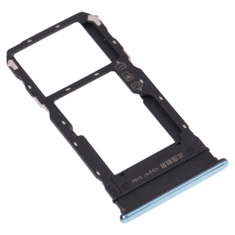For vivo Y76s V2156A SIM Card Tray + SIM Card Tray / Micro SD Card Tray (Green) - Card Tray by buy2fix | Online Shopping UK | buy2fix