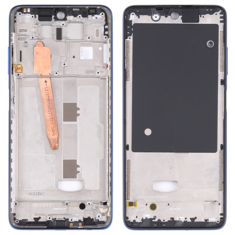 Original Middle Frame Bezel Plate for Xiaomi Poco X3 Pro (Blue) - Frame Bezel Plate by buy2fix | Online Shopping UK | buy2fix