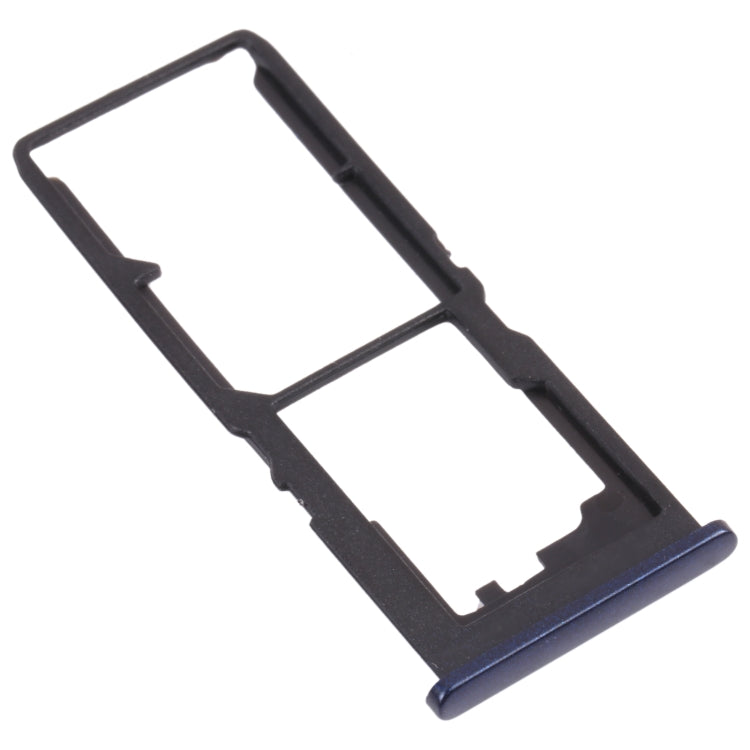 For vivo Y30 Standard / Y12s SIM Card Tray + SIM Card Tray + Micro SD Card Tray (Black) - Card Tray by buy2fix | Online Shopping UK | buy2fix
