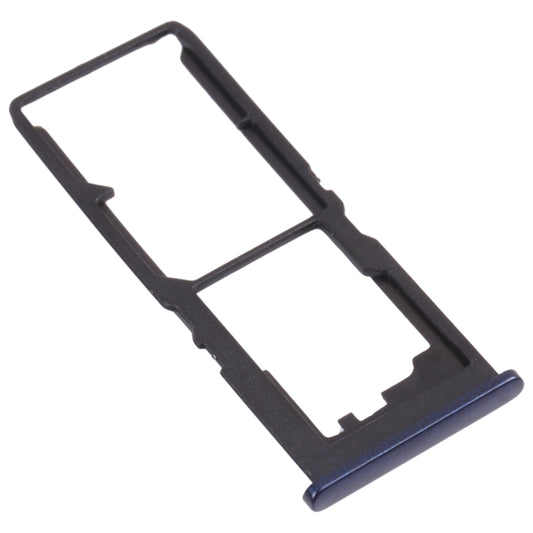 For vivo Y30 Standard / Y12s SIM Card Tray + SIM Card Tray + Micro SD Card Tray (Black) by buy2fix