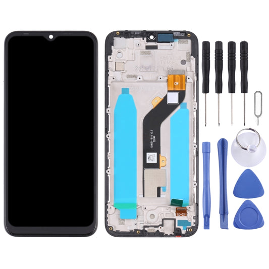 Original LCD Screen for Tecno Spark Go 2020 / Spark 6 Go KE5J Digitizer Full Assembly with Frame by buy2fix