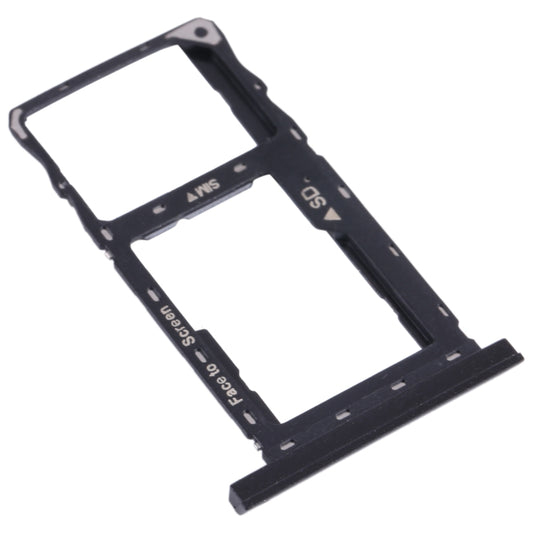 SIM Card Tray + Micro SD Card Tray for Lenovo Tab M10 FHD REL TB-X605LC X605 (Black) by buy2fix