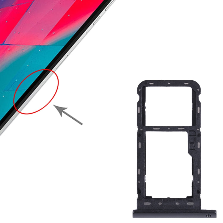 SIM Card Tray + Micro SD Card Tray for Lenovo Tab M10 TB-X505X TB-X505L TB-X505F TB-X505 (Black) - Others by buy2fix | Online Shopping UK | buy2fix