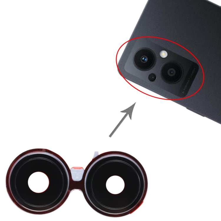 For OPPO Reno8 Lite 5G Original Camera Lens Cover (Black) - Camera Series by buy2fix | Online Shopping UK | buy2fix