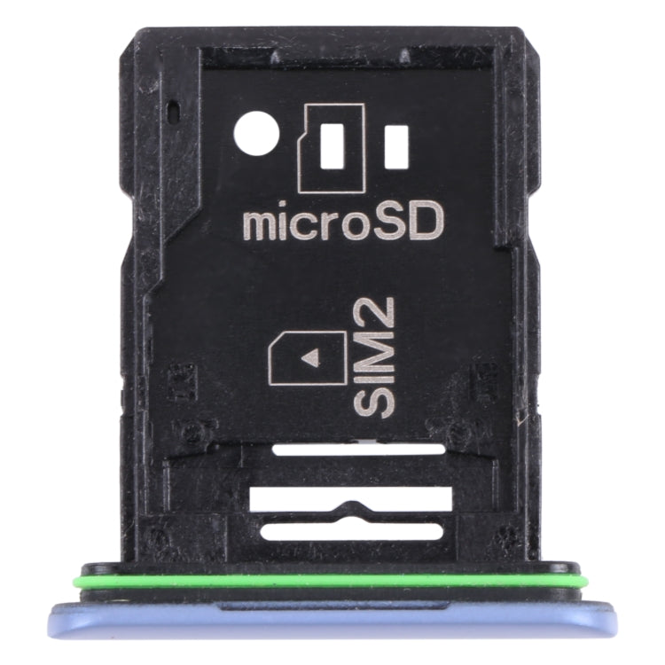 Original SIM Card Tray + SIM Card Tray / Micro SD Card Tray for Sony Xperia 10 III(Blue) - Card Tray by buy2fix | Online Shopping UK | buy2fix