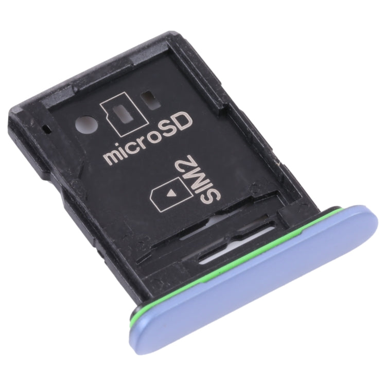 Original SIM Card Tray + SIM Card Tray / Micro SD Card Tray for Sony Xperia 10 III(Blue) - Card Tray by buy2fix | Online Shopping UK | buy2fix