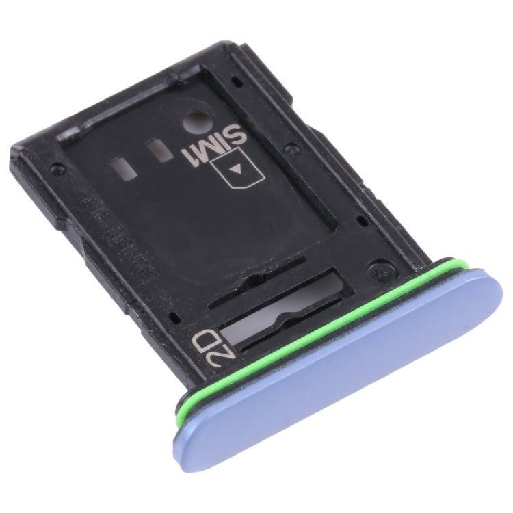 Original SIM Card Tray + SIM Card Tray / Micro SD Card Tray for Sony Xperia 10 III(Blue) - Card Tray by buy2fix | Online Shopping UK | buy2fix