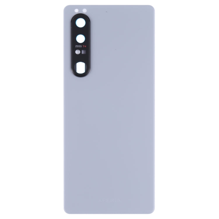 Original Battery Back Cover with Camera Lens for Sony Xperia 1 III(Silver) - Back Cover by buy2fix | Online Shopping UK | buy2fix