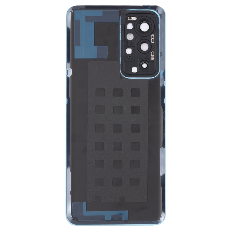 For OnePlus 9RT 5G MT2110 MT2111 Original Glass Battery Back Cover with Camera Lens (Blue) - Back Cover by buy2fix | Online Shopping UK | buy2fix