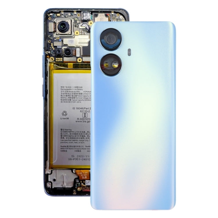 For Realme 10 Pro+ Original Battery Back Cover(Blue) - Back Cover by buy2fix | Online Shopping UK | buy2fix