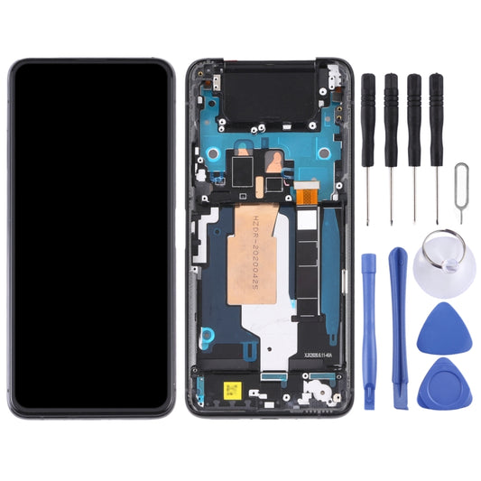 Original 90Hz AMOLED LCD Screen for Asus Zenfone 7 Pro / Zenfone 7 ZS670KS ZS671KS Digitizer Full Assembly with Frame(Black) - LCD Screen by buy2fix | Online Shopping UK | buy2fix