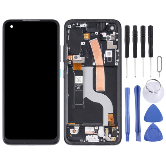Original AMOLED LCD Screen for Asus Zenfone 8 ZS590KS Digitizer Full Assembly with Frame(Black) - LCD Screen by buy2fix | Online Shopping UK | buy2fix