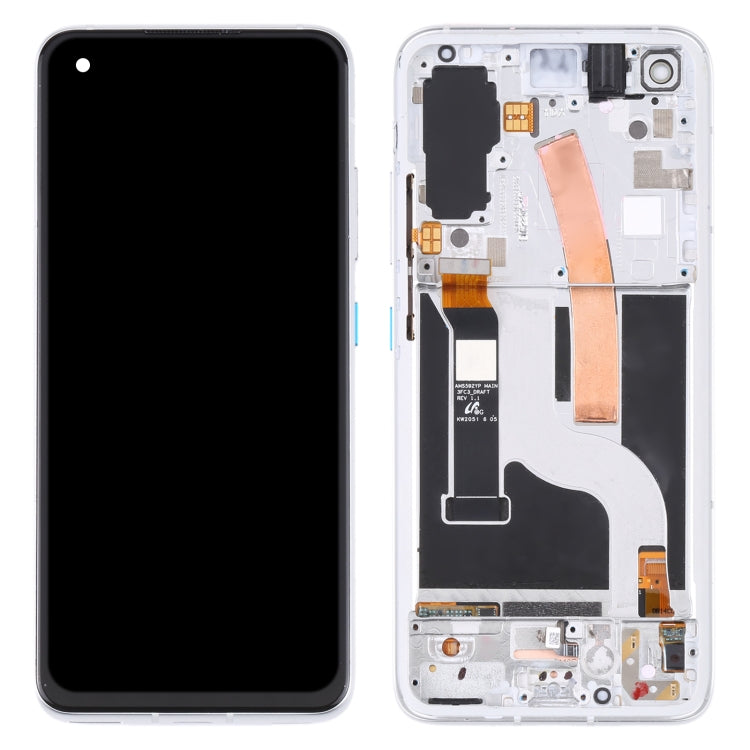 Original AMOLED LCD Screen for Asus Zenfone 8 ZS590KS Digitizer Full Assembly with Frame(Silver) - LCD Screen by buy2fix | Online Shopping UK | buy2fix