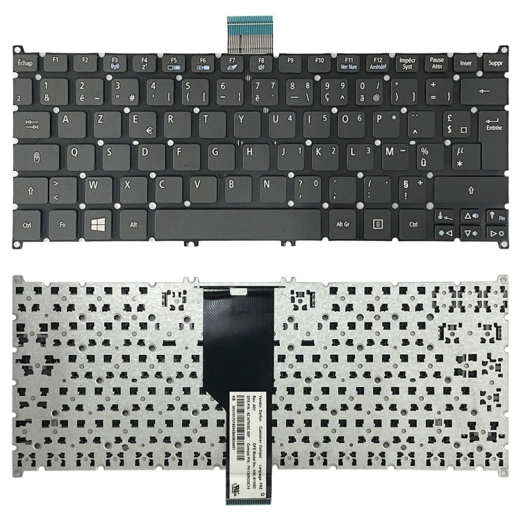 For Acer Aspire One 725 726 756 V5-123 E3-112 S3-391 V3-112 V5-171 French Version Keyboard - Replacement Keyboards by buy2fix | Online Shopping UK | buy2fix