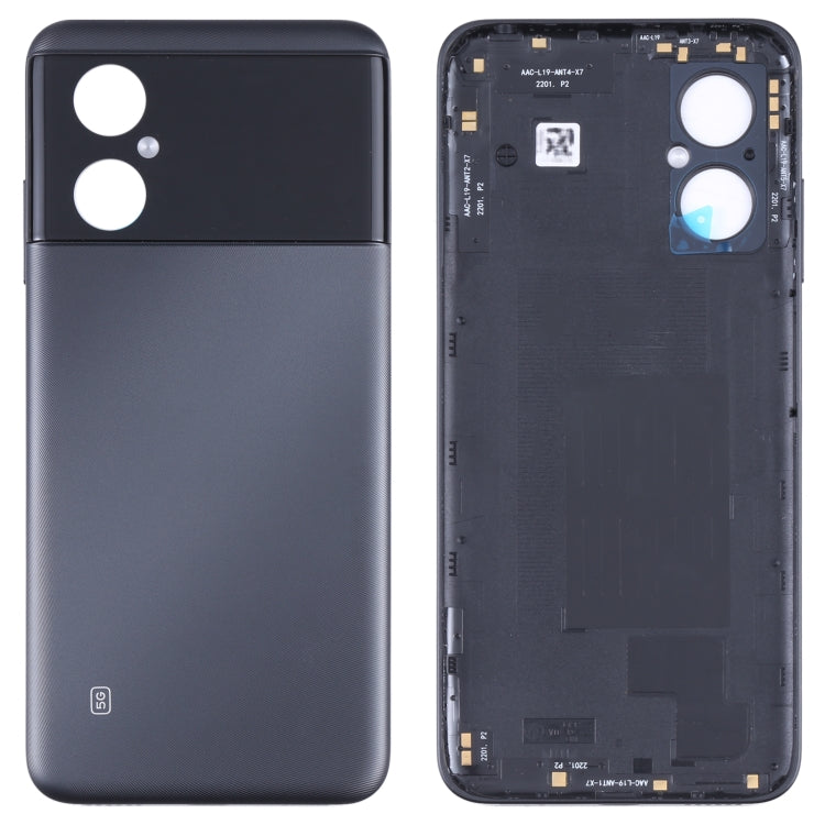 Original Battery Back Cover for Xiaomi Poco M4 5G / Poco M4 5G (India) / Redmi Note 11R(Black) - Back Cover by buy2fix | Online Shopping UK | buy2fix