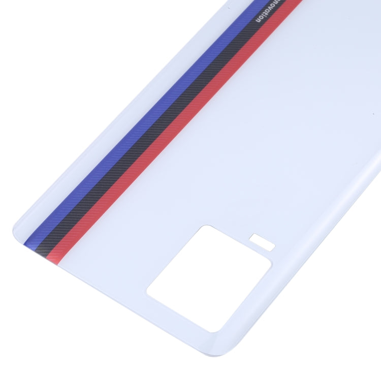 For vivo iQOO 7 V2049A I2009 Glass Battery Back Cover (White) - Back Cover by buy2fix | Online Shopping UK | buy2fix