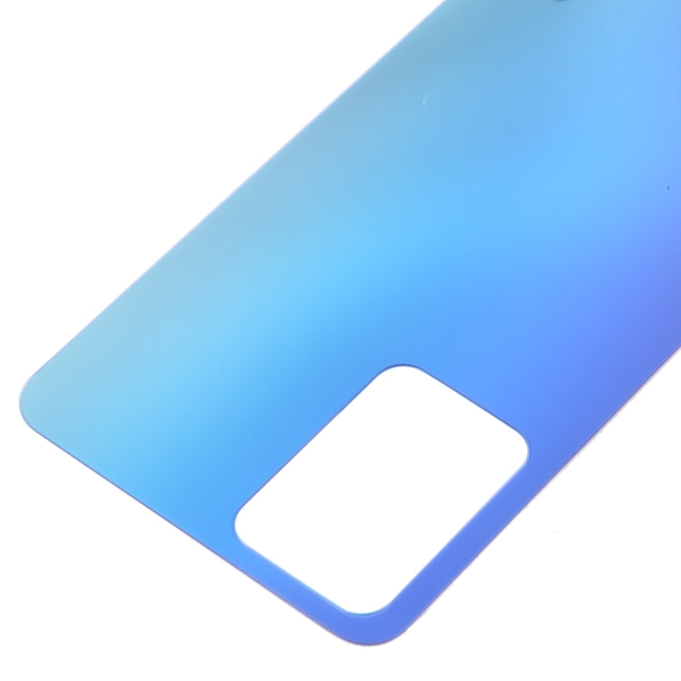 For OPPO Reno7 5G China Glass Battery Back Cover (Blue) - Back Cover by buy2fix | Online Shopping UK | buy2fix