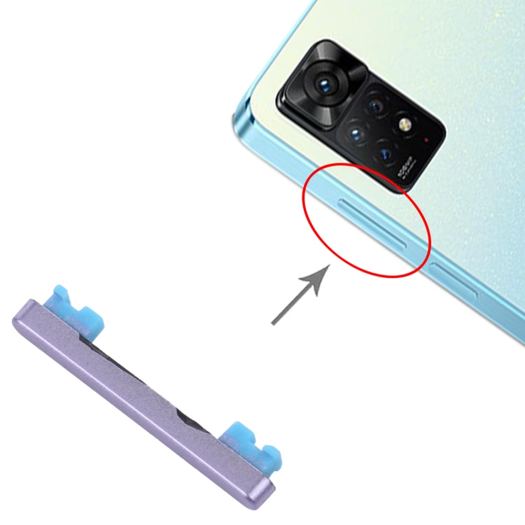 Volume Control Button for Xiaomi Redmi Note 11 Pro China/Redmi Note 11 Pro+ 5G/11i/11i HyperCharge 5G (Purple) by buy2fix