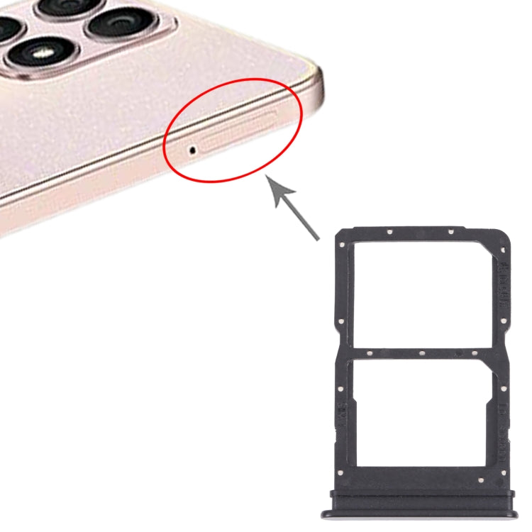 SIM Card Tray + SIM Card Tray for Honor X30i(Black) - Card Tray by buy2fix | Online Shopping UK | buy2fix