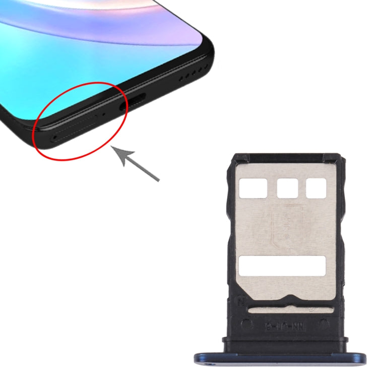SIM Card Tray + SIM Card Tray for Honor 50 Lite(Blue) by buy2fix