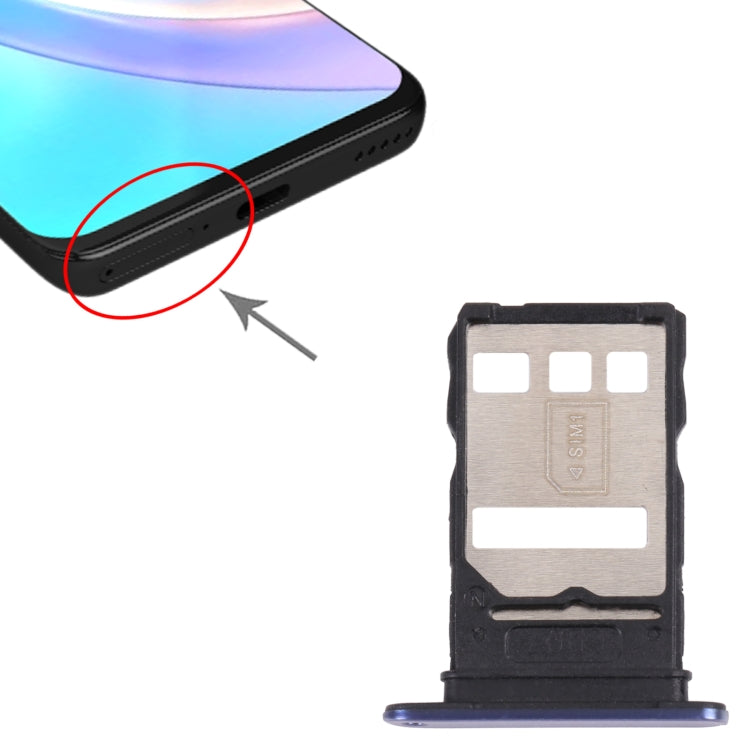 SIM Card Tray + SIM Card Tray for Honor 50 Lite(Purple) by buy2fix
